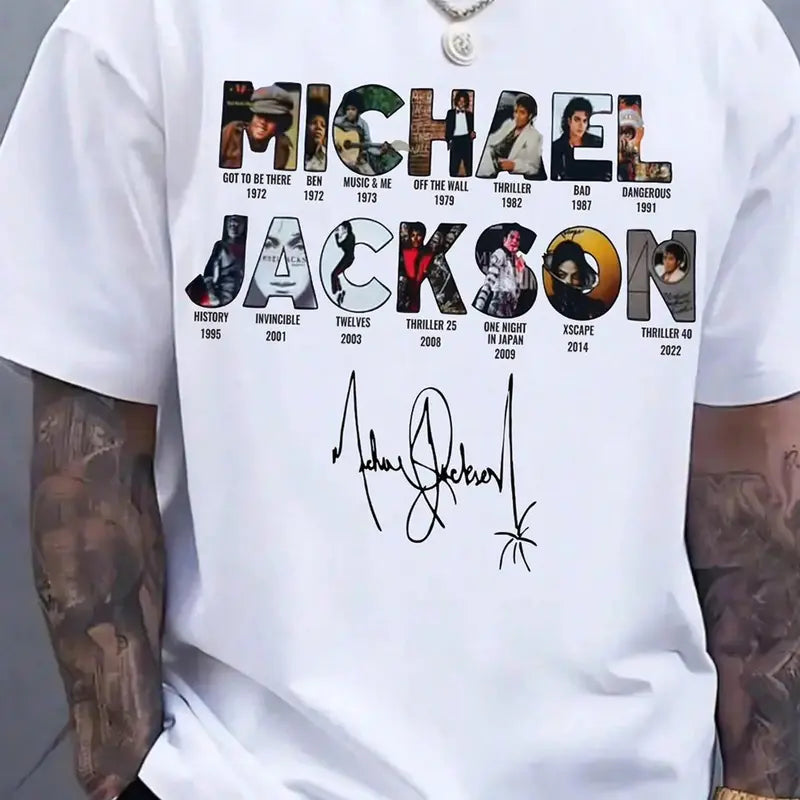 The King’s Timeline: Michael Jackson "Evolution of a Legend" Graphic Tee