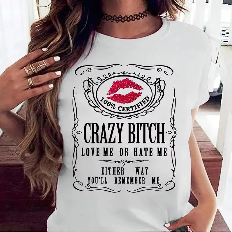 "Unforgettable Bad Girl" Bold Sassy Statement Tee for Women