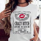 "Unforgettable Bad Girl" Bold Sassy Statement Tee for Women