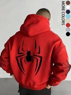 Vintage Spider Graphic Hoodie for Streetwear Fans and Casual Everyday Fashion Style