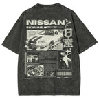 Legendary JDM Skyline R34 Vintage Washed Oversized Graphic Tee