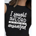 Divine Response: The "I Sought The Lord" Women's Faith Statement Top