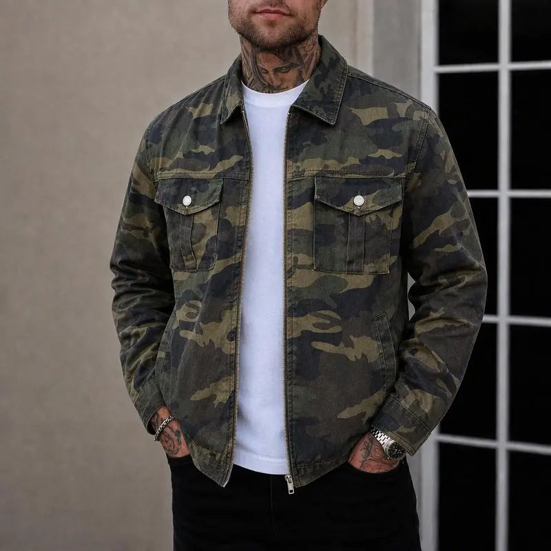 Yellow camouflage jacket