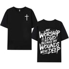 The "Loud Praise" Testimony: Deep Wounds Vintage Christian Graphic Shirt