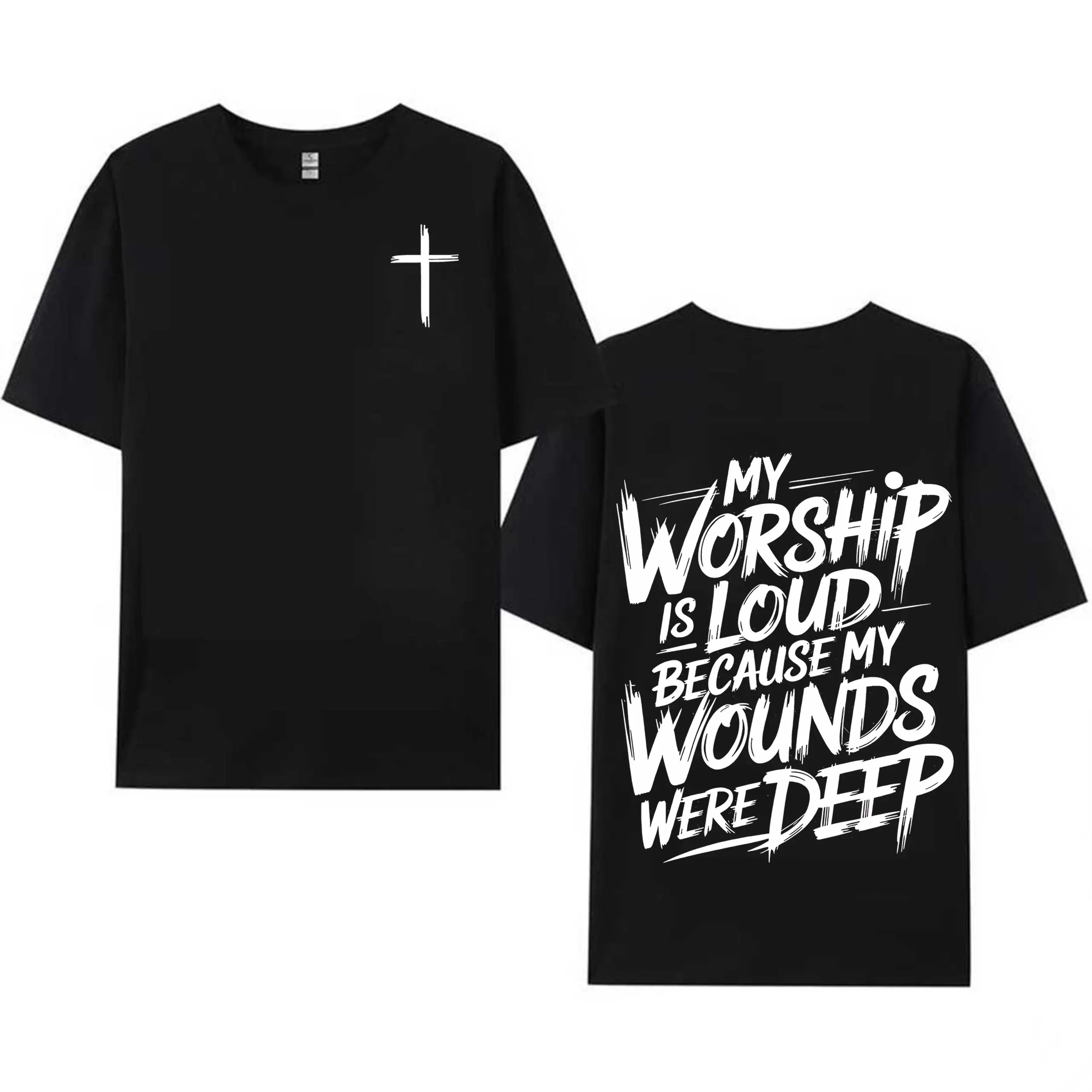 The "Loud Praise" Testimony: Deep Wounds Vintage Christian Graphic Shirt