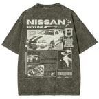 Legendary JDM Skyline R34 Vintage Washed Oversized Graphic Tee