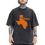 Texas State Map Graphic Tee for Lone Star Fans and Casual Streetwear
