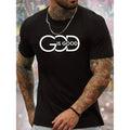 Faith In Style: "God Is Good" Modern Interlocking Graphic Cotton Tee