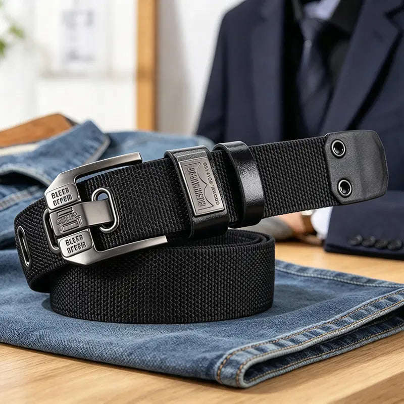 Adjustable Buckle Belt for Casual Business Outfits and Everyday Waist Styling