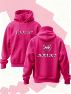 Modern Western Grit: Ariat Aztec-Infill Tech-Style Fleece Hoodie
