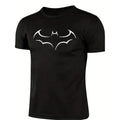 Minimal Bat Symbol Graphic T-Shirt for Men with Casual Streetwear Style