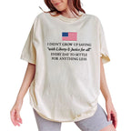 "Liberty & Justice For All" Bold Patriotic Statement Tee - Vintage American Flag Graphic Shirt