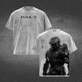 Vintage Gaming Graphic Tee with Double Print Design for Retro Streetwear Fans