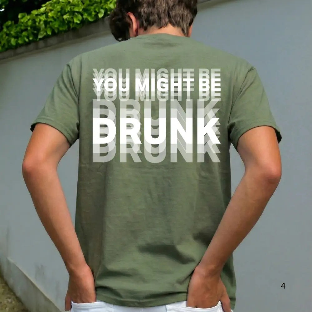 Optical Illusion Style: The "You Might Be Drunk" Blur Effect Streetwear Tee