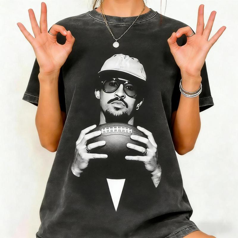 Retro Football Graphic Tee Bad Benito Bowl 2026 Halftime Show Fan Shirt