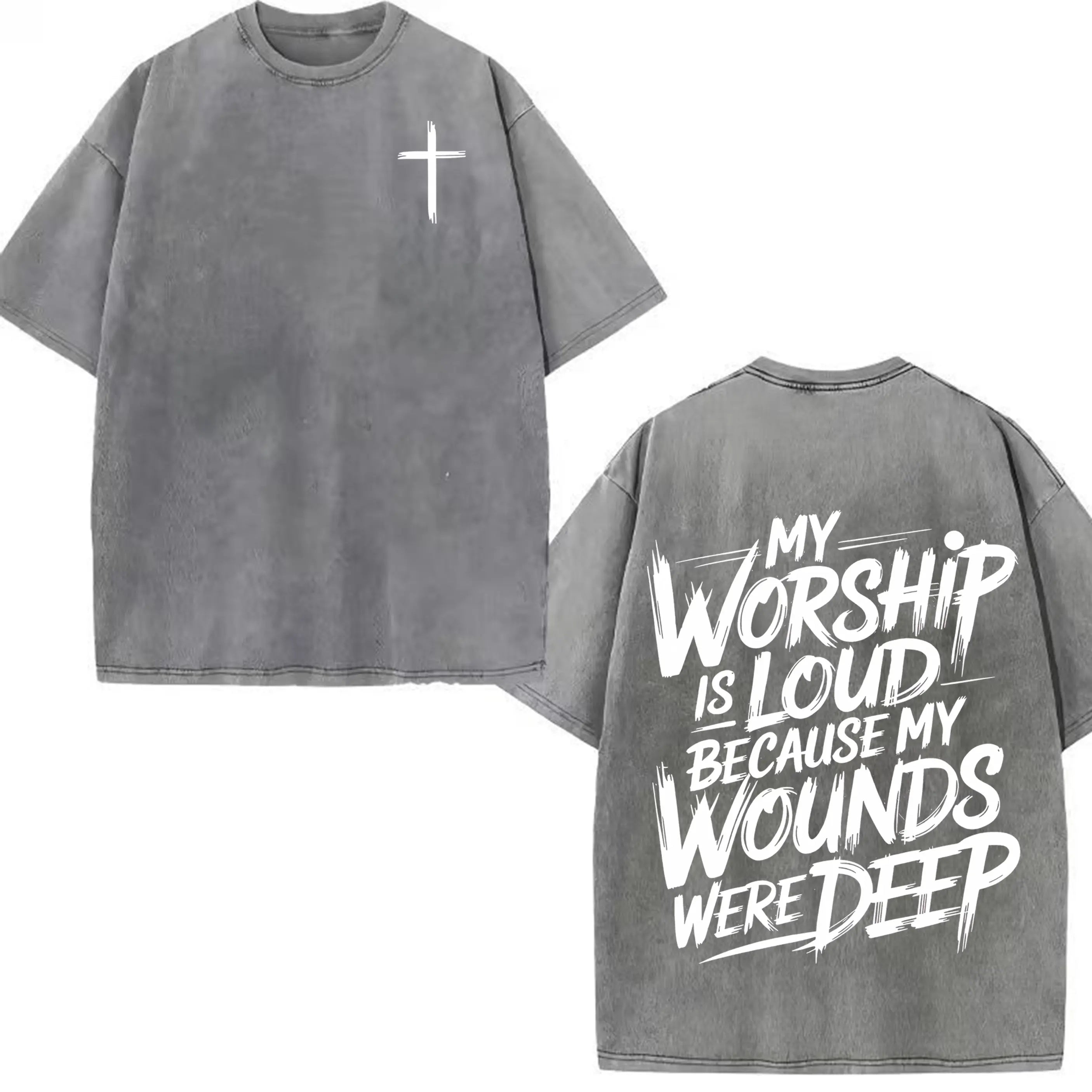 The "Loud Praise" Testimony: Deep Wounds Vintage Christian Graphic Shirt