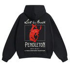 Western Rodeo Graphic Hoodie for Cowboy Streetwear and Casual Outdoor Outfits