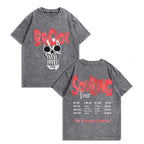 The Starving Skeleton: Brook "SoulKing Tour" Vintage Washed Anime Graphic Tee