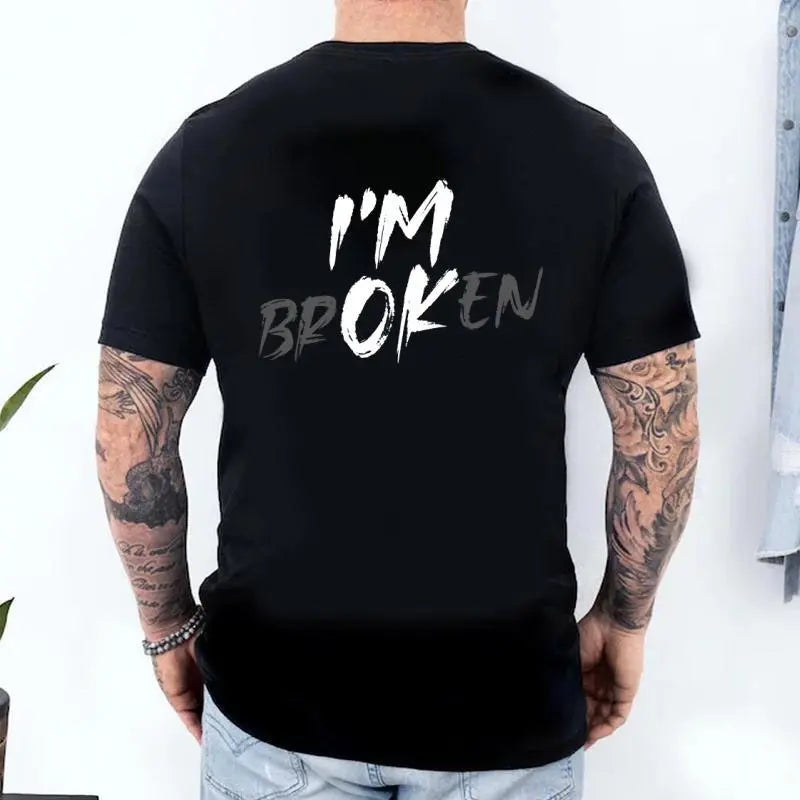 The Hidden Truth: 'I'M BROKEN / I'M OK' Emotional Resilience Graphic Tee