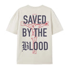 Saved By The Blood Christian Graphic Tee for Faith Streetwear and Everyday Wear