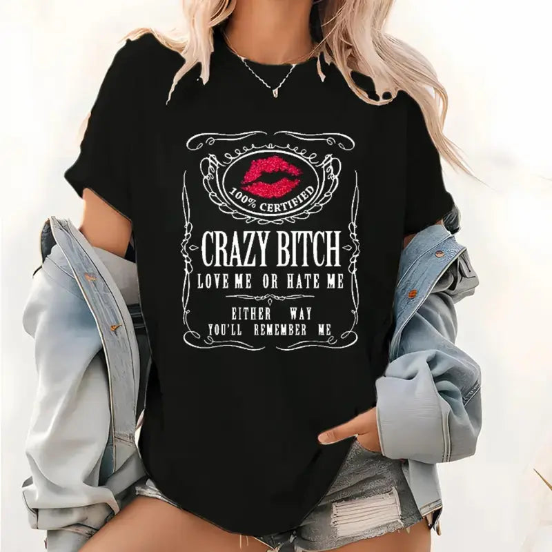 "Unforgettable Bad Girl" Bold Sassy Statement Tee for Women