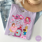 Library & Teacher Valentine Shirt: Coquette Book Characters Tee