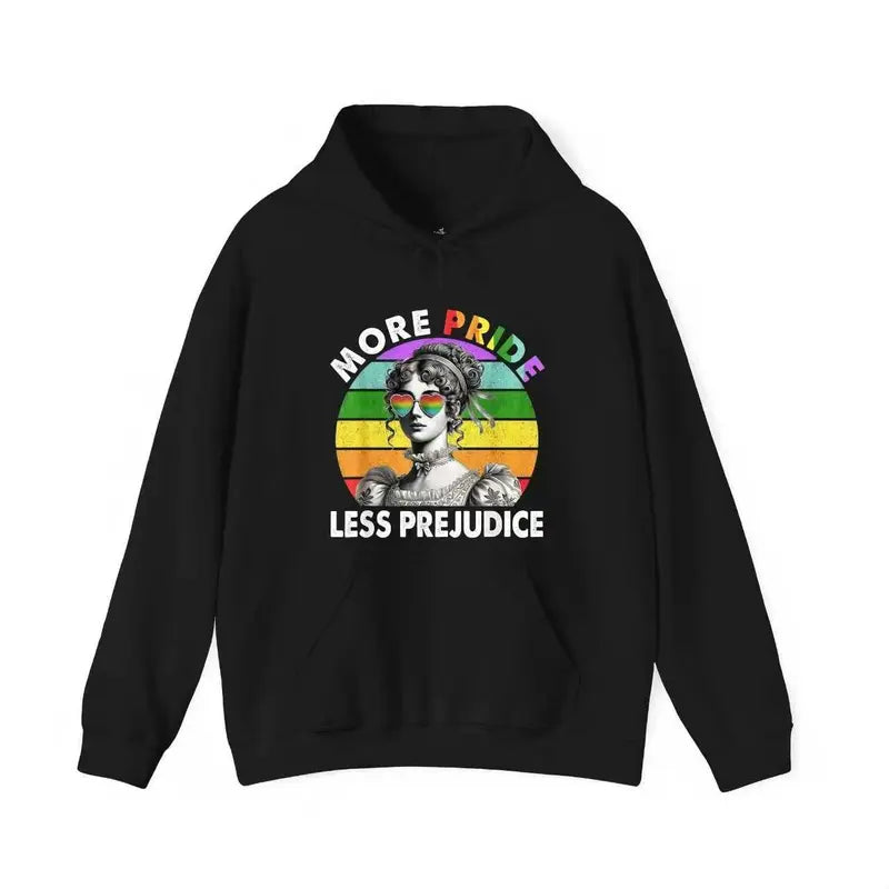 More Pride Less Prejudice Rainbow Pride Month Graphic Cotton T-Shirt