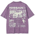 Legendary JDM Skyline R34 Vintage Washed Oversized Graphic Tee