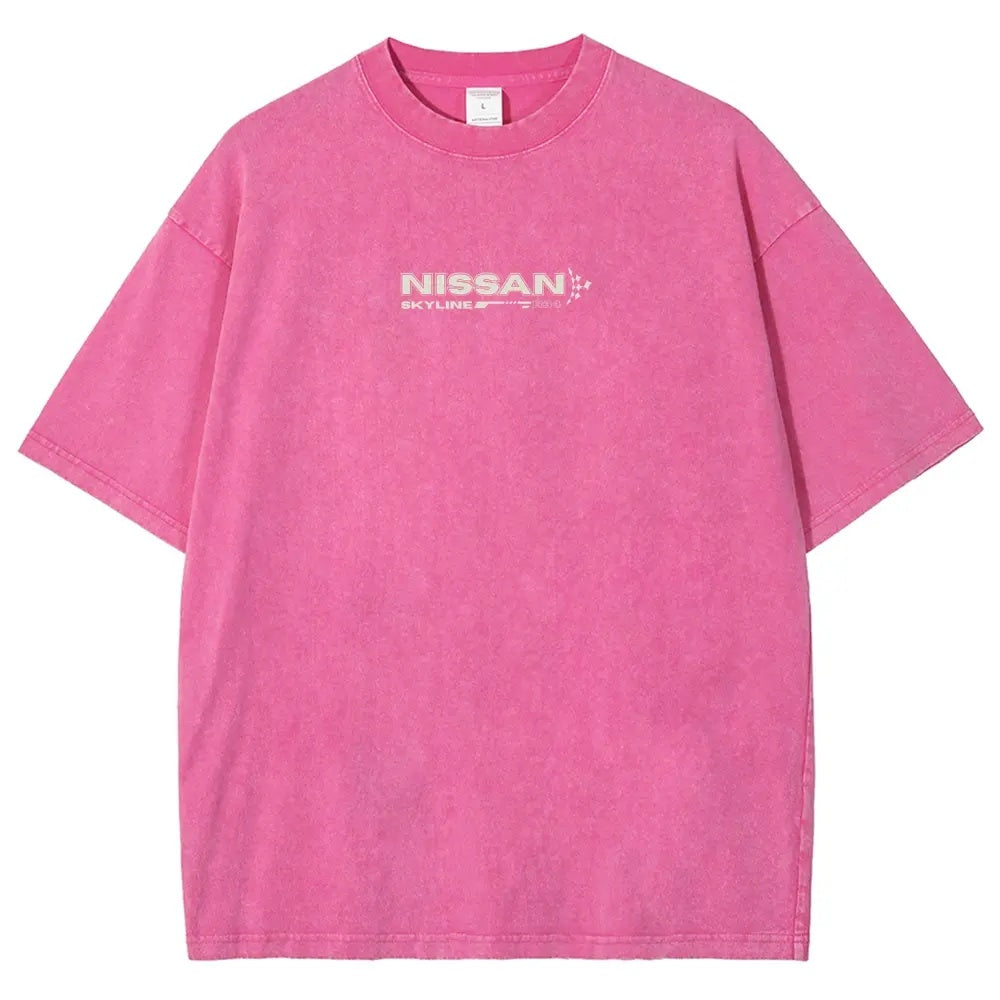 Legendary JDM Skyline R34 Vintage Washed Oversized Graphic Tee