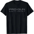 Pro Gun Anti Idiot Graphic Tee for Bold Political Streetwear Outfits