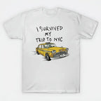 I Survived My Trip To NYC Funny Travel Graphic T-Shirt for City Adventure Lovers