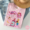 Library & Teacher Valentine Shirt: Coquette Book Characters Tee