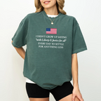"Liberty & Justice For All" Bold Patriotic Statement Tee - Vintage American Flag Graphic Shirt