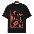 Vintage Heart Queen Graphic Tee for Retro Punk Casual Streetwear Style