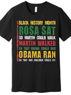 "So Our Children Could Fly" Legacy T-Shirt | Rosa, Martin & Obama Black History Tribute Tee