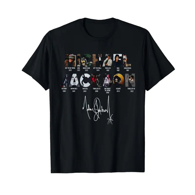 The King’s Timeline: Michael Jackson "Evolution of a Legend" Graphic Tee