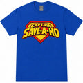 Captain Save A Ho Graphic Tee for Halloween Parties and Adult Humor
