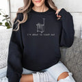 "Crash Out" Nurse Graphic Sweatshirt - Sarcastic Medical Apparel