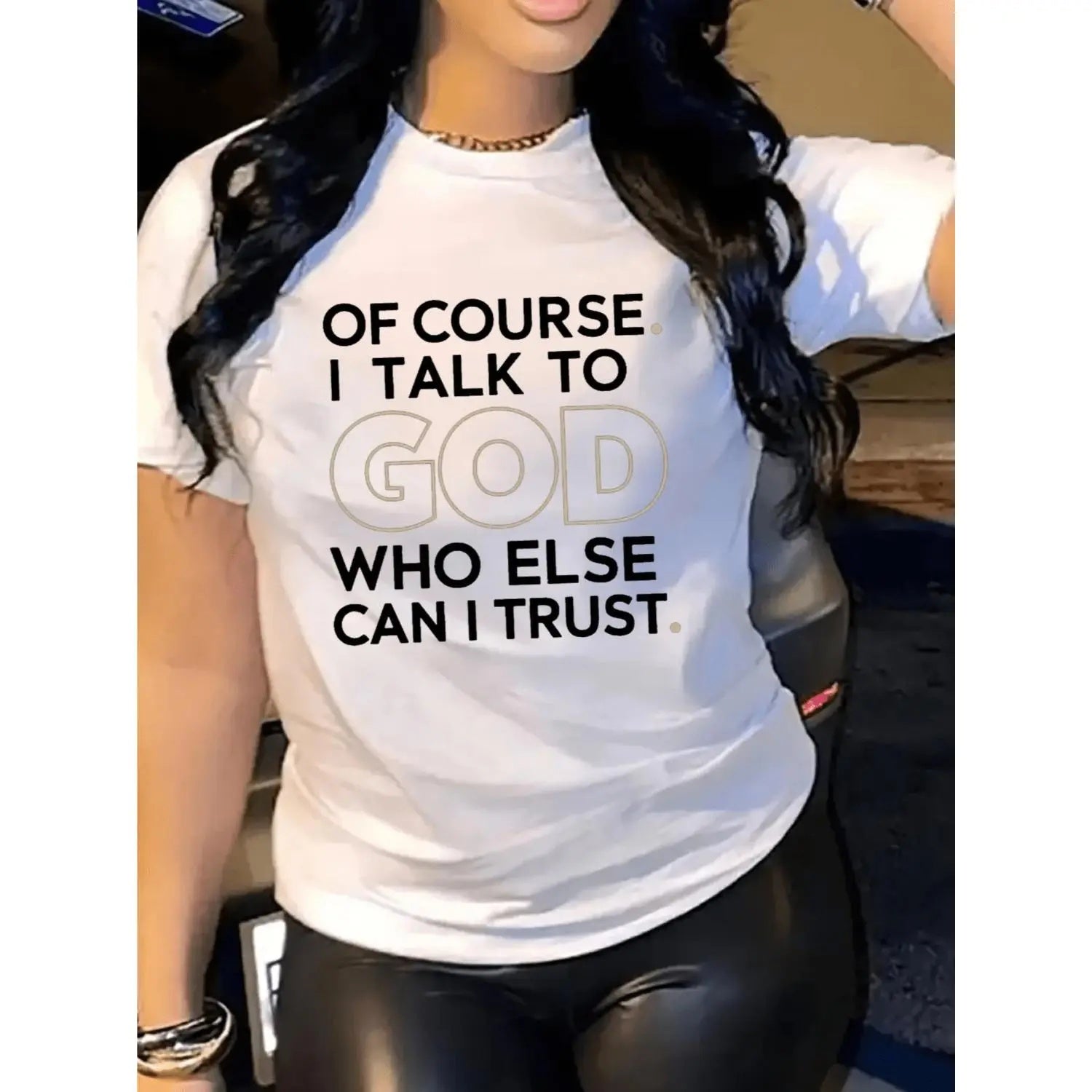 Divine Trust: "Of Course I Talk To God" Heavy Cotton Graphic Tee
