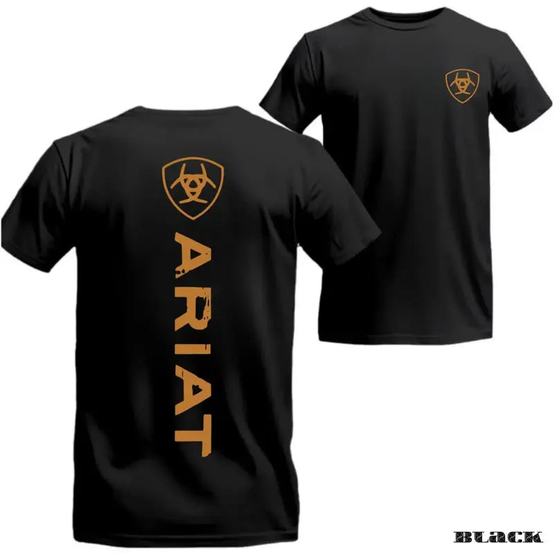 Modern Western Spine: Ariat Minimalist Vertical Logo Unisex Tech Tee