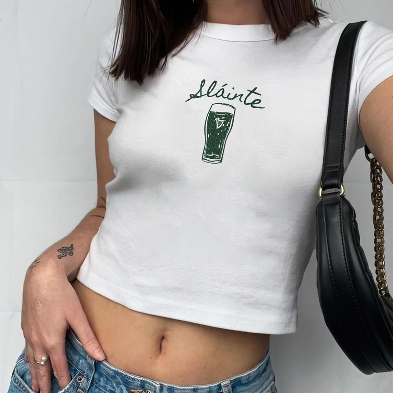 Sláinte Guinness Baby Tee, Irish Beer St. Patrick's Day BabyTee, St. Patrick's Day Shirt