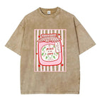 Sweet Faith: The "Jesus Is My Jam" Strawberry Jar Washed Graphic Tee