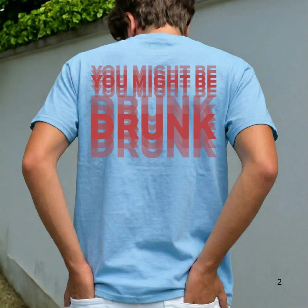 Optical Illusion Style: The "You Might Be Drunk" Blur Effect Streetwear Tee