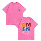Move With God: "AMEN" Acronym Heavyweight Vintage Streetwear Graphic Tee