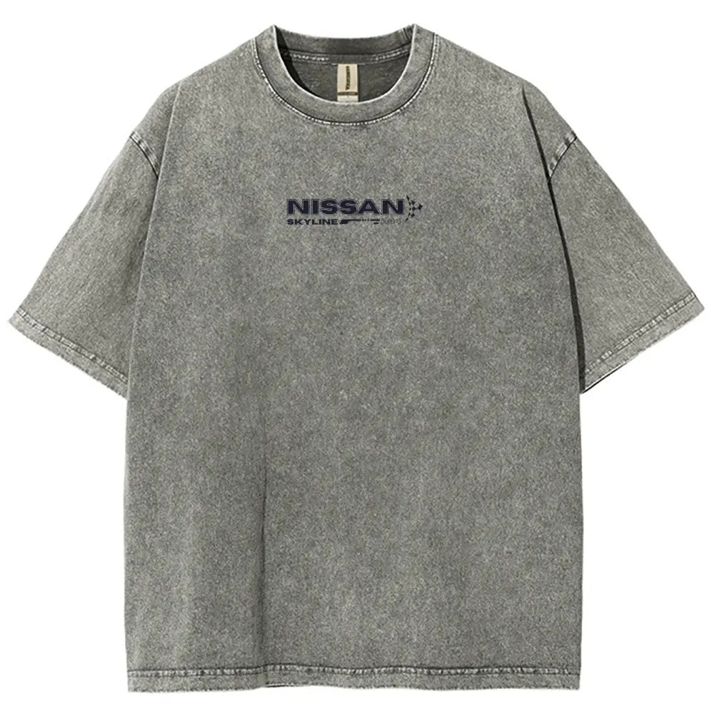 Legendary JDM Skyline R34 Vintage Washed Oversized Graphic Tee
