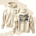 Vintage Fishing Graphic Hoodie for Outdoor Anglers and Casual Streetwear Outfits