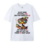 The Aging Reality Check: "In My Mind I'm Still 24" Funny Duck Graphic Tee