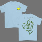 Masters Legend Augusta National Course Map Tee - A Tribute to Golf Heritage