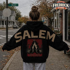 Salem Girls Trip Halloween Hoodie with Witchy Graphic for Spooky Weekend Style