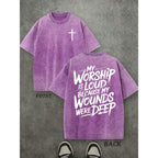 The "Loud Praise" Testimony: Deep Wounds Vintage Christian Graphic Shirt